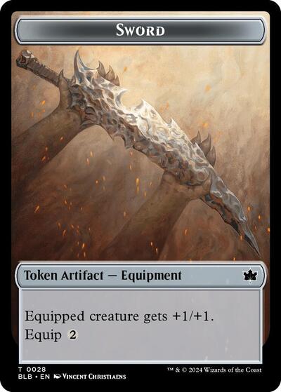 Sword Token (Bloomburrow) Near Mint
