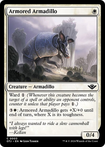 Armored Armadillo (Outlaws of Thunder Junction) Near Mint Foil