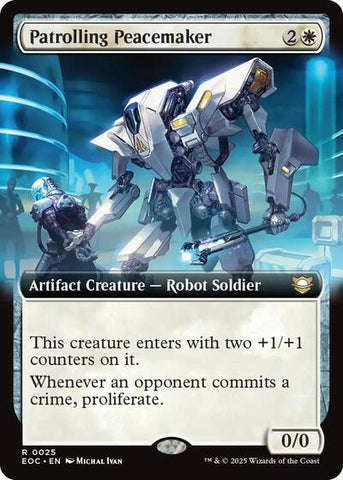 Patrolling Peacemaker (Extended Art) (Commander: Edge of Eternities) Near Mint