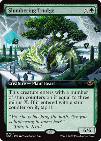 Slumbering Trudge (Extended Art) (Secrets of Strixhaven) Light Play Foil