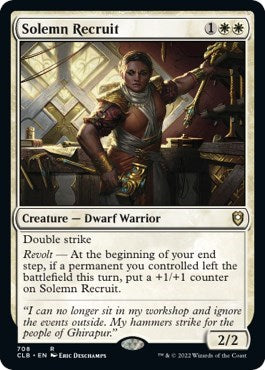 Solemn Recruit (Commander Legends: Battle for Baldur's Gate) Near Mint