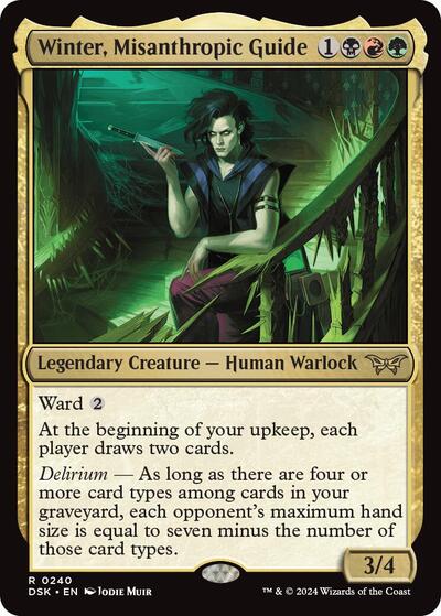 Winter, Misanthropic Guide (Duskmourn: House of Horror) Near Mint Foil