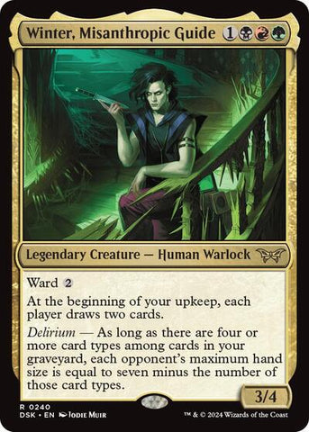 Winter, Misanthropic Guide (Duskmourn: House of Horror) Near Mint Foil