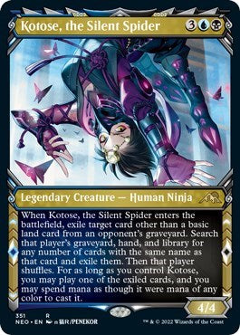 Kotose, the Silent Spider (Showcase) (Kamigawa: Neon Dynasty) Near Mint