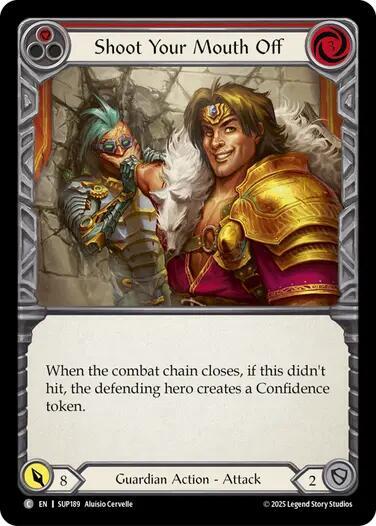 Shoot Your Mouth Off (Red) (Super Slam) Near Mint