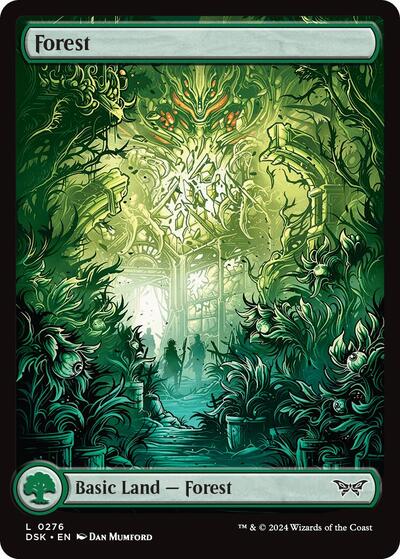 Forest (276) - Full Art (Duskmourn: House of Horror) Near Mint Foil