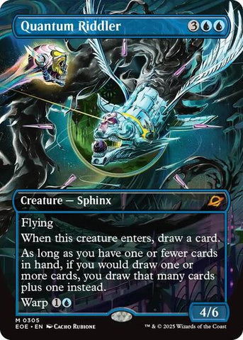 Quantum Riddler (Borderless) (Edge of Eternities) Near Mint Foil
