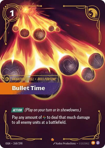 Bullet Time (Origins) Near Mint Foil