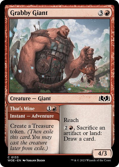 Grabby Giant (Wilds of Eldraine) Near Mint Foil