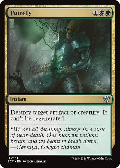 Putrefy (Commander: Lorwyn Eclipsed) Near Mint