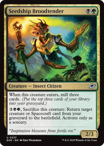 Seedship Broodtender (Edge of Eternities) Near Mint Foil