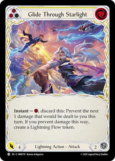 Glide Through Starlight (Yellow) (Omens of the Third Age) Near Mint Foil