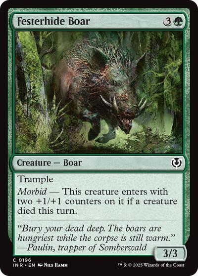 Festerhide Boar (Innistrad Remastered) Near Mint Foil