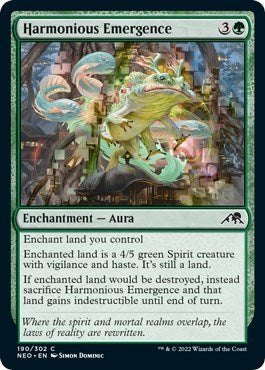 Harmonious Emergence (Kamigawa: Neon Dynasty) Near Mint Foil