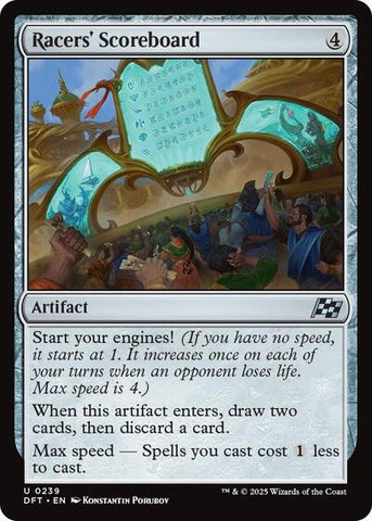 Racers' Scoreboard (Aetherdrift) Near Mint Foil
