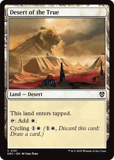 Desert of the True (Commander: Aetherdrift) Near Mint