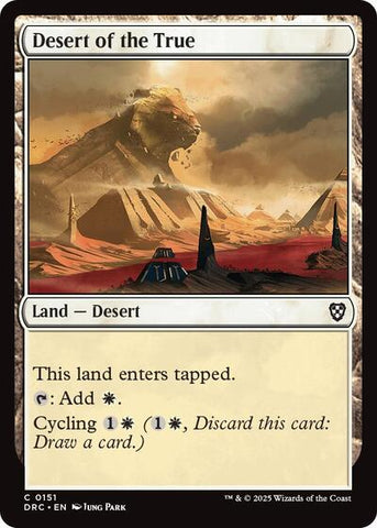 Desert of the True (Commander: Aetherdrift) Near Mint