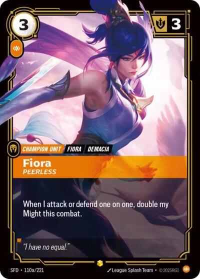 Fiora Peerless (Alternate Art) (Spiritforged) Near Mint Foil