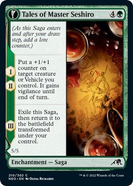 Tales of Master Seshiro (Kamigawa: Neon Dynasty) Near Mint Foil