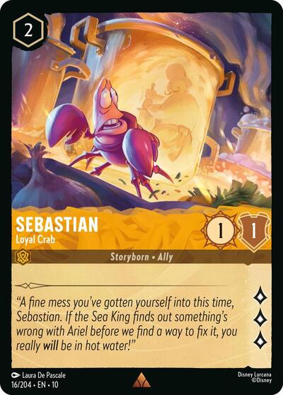 Sebastian - Loyal Crab (Whispers in the Well) Near Mint Cold Foil
