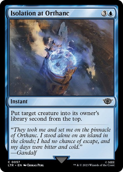 Isolation at Orthanc (Universes Beyond: The Lord of the Rings: Tales of Middle-earth) Near Mint Foil