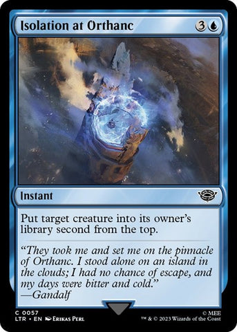 Isolation at Orthanc (Universes Beyond: The Lord of the Rings: Tales of Middle-earth) Near Mint Foil