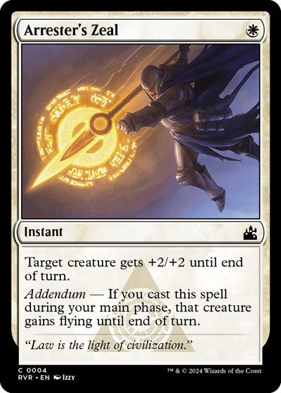 Arrester's Zeal (Ravnica Remastered) Near Mint Foil