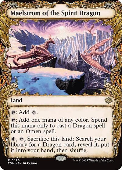 Maelstrom of the Spirit Dragon (Showcase) (Tarkir: Dragonstorm) Near Mint
