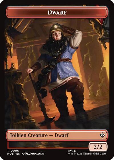 Dwarf / Enduring Story Double-Sided Token (The Hobbit) Near Mint