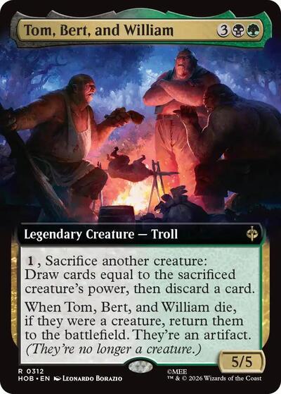 Tom, Bert, and William (Extended Art) (The Hobbit) Near Mint Foil