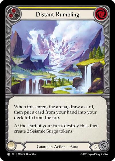 Distant Rumbling (Yellow) (Compendium of Rathe) Near Mint Foil