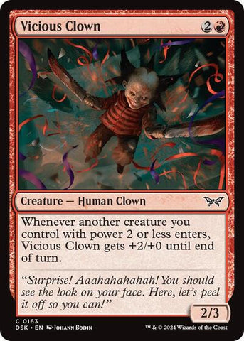 Vicious Clown (Duskmourn: House of Horror) Near Mint Foil