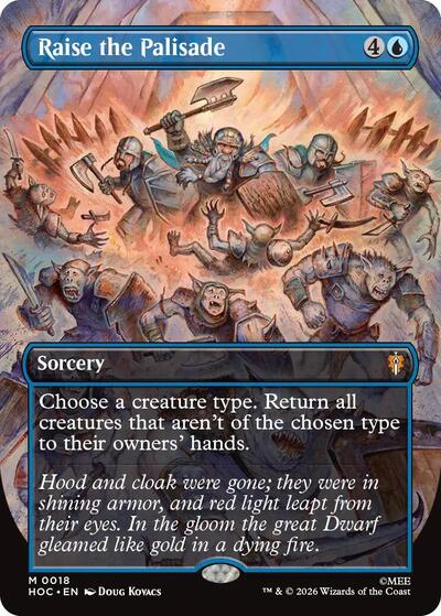 Raise the Palisade (Borderless) (The Hobbit: Eternal-Legal) Near Mint Foil