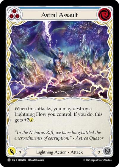 Astral Assault (Blue) (Omens of the Third Age) Near Mint Foil