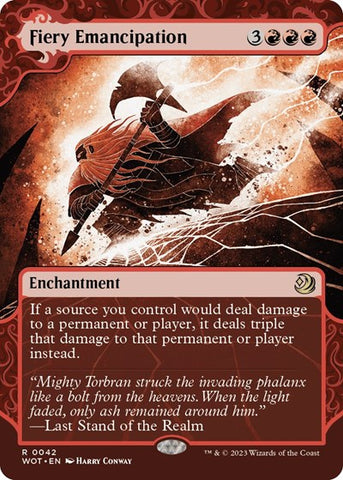 Fiery Emancipation (Wilds of Eldraine: Enchanting Tales) Near Mint