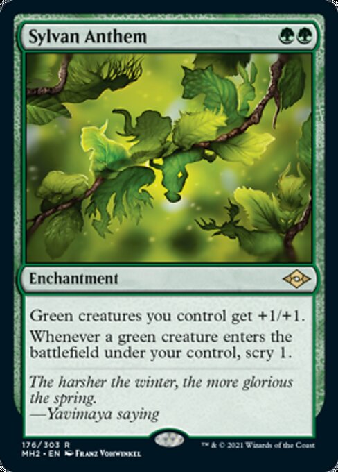 Sylvan Anthem (Modern Horizons 2) Near Mint