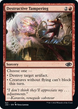 Destructive Tampering (Jumpstart 2022) Near Mint