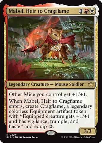 Mabel, Heir to Cragflame (Bloomburrow) Near Mint