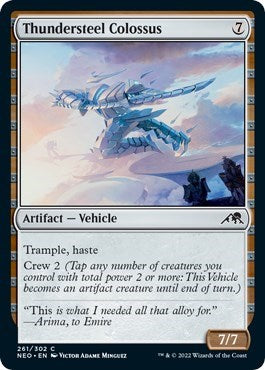 Thundersteel Colossus (Kamigawa: Neon Dynasty) Near Mint Foil