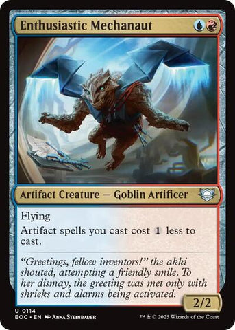 Enthusiastic Mechanaut (Commander: Edge of Eternities) Near Mint