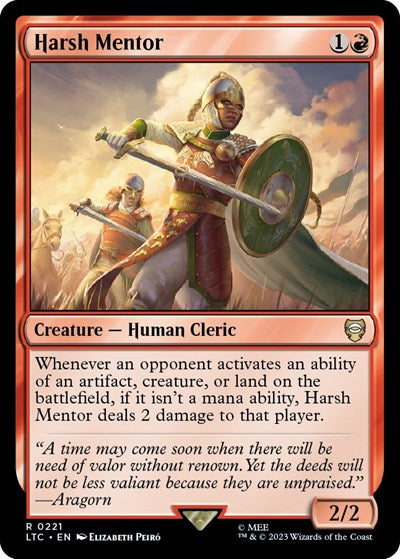 Harsh Mentor (Commander: The Lord of the Rings: Tales of Middle-earth) Near Mint