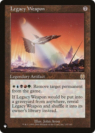 Legacy Weapon (The List) Near Mint
