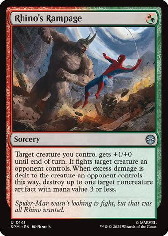 Rhino's Rampage (Marvel's Spider-Man) Near Mint Foil
