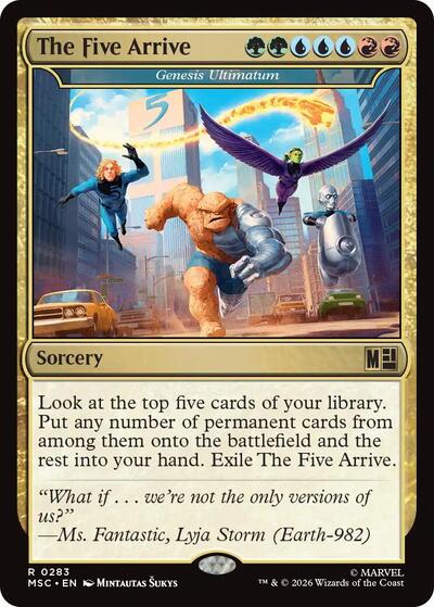The Five Arrive - Genesis Ultimatum (Commander: Marvel Super Heroes) Near Mint