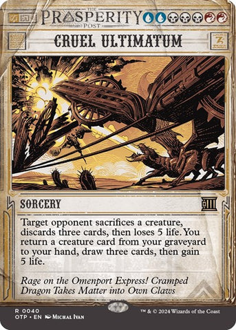 Cruel Ultimatum (Outlaws of Thunder Junction: Breaking News) Near Mint
