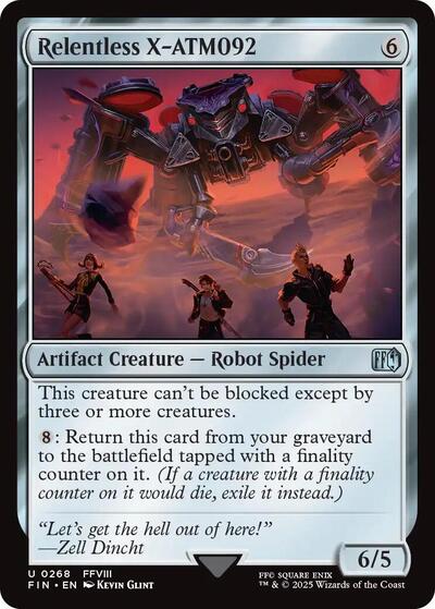 Relentless X-ATM092 (Universes Beyond: FINAL FANTASY) Near Mint Foil