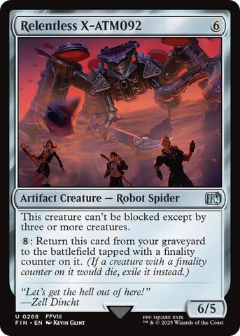 Relentless X-ATM092 (Universes Beyond: FINAL FANTASY) Near Mint Foil