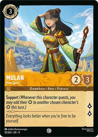 Mulan - Free Spirit (Fabled) Near Mint Cold Foil