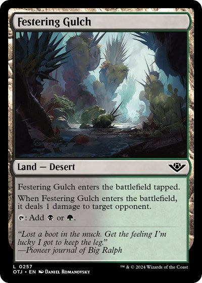 Festering Gulch (Outlaws of Thunder Junction) Near Mint Foil
