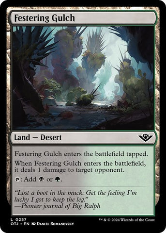 Festering Gulch (Outlaws of Thunder Junction) Near Mint Foil
